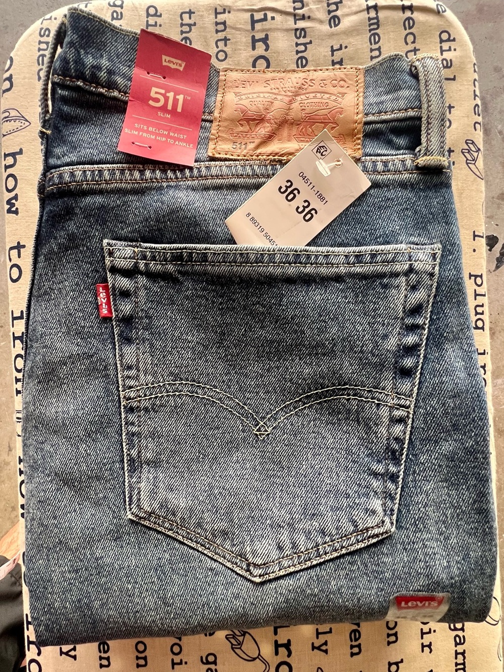 Levi's 511 Slim Men's Jeans in Stonewash Blue